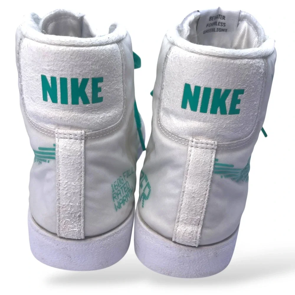 Nike By You LE Blazer Mid '77 Cozi Sneaker NFL Kyler Murray White Teal Men's 10‎
